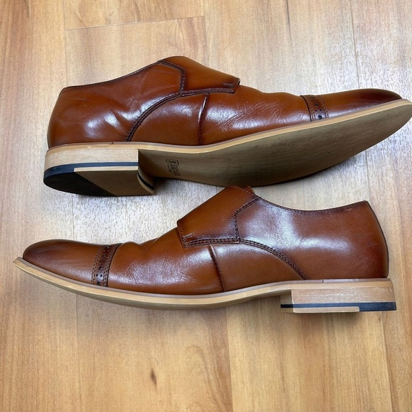 Stacy Adams Men’s Tan and Black Loafers Leather Size 11M - Picture 5 of 10